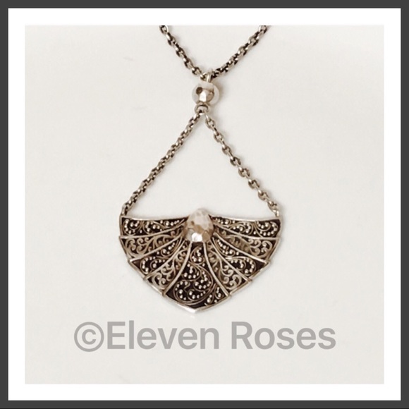 Lois Hill Sterling Lariat Drop Toggle Necklace - Picture 7 of 7